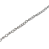 Jewellery Making Necklace Chains (1 Meter) 4x3x0.6 MM Tarnish Resistant Stainless Steel Twist Silver Color